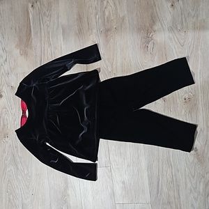 Velvet baby girl outfit